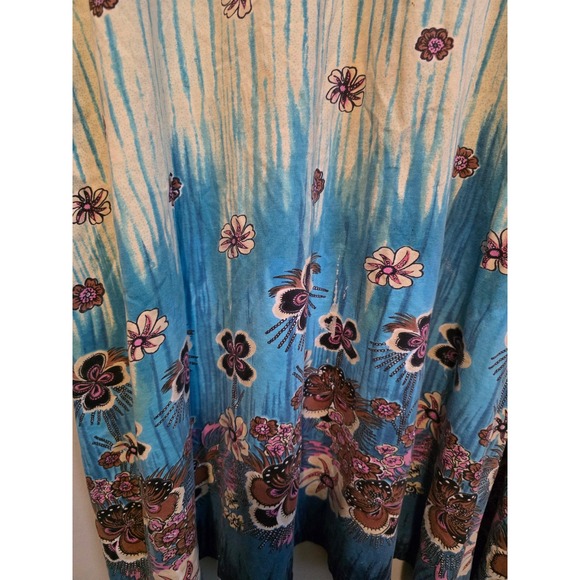 Anna Maxwell Womens Sz 18/20 Floral Short Sleeve Beachy vacation Coastal Lounge - Picture 7 of 7